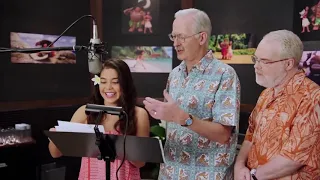 MOANA Behind The Scenes With The Voice Cast - Dwayne Jonshon Aulli'i Cravalho (B-Roll & Bloopers)