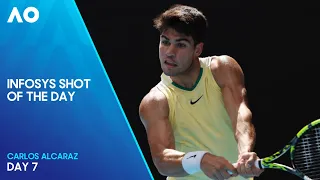 Carlos Alcaraz's Impressive Winner | Infosys Shot of Day 7 | Australian Open 2024