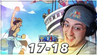 USOPP JOINS OUR CREW! | One Piece Episode 17-18 Reaction