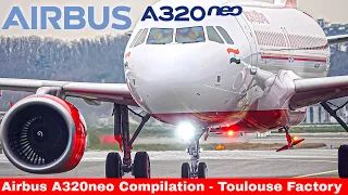 AIRBUS A320NEO Compilation, Airbus Toulouse Factory & Flight test #2/2024