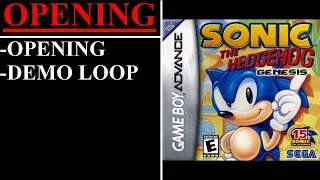 Sonic the Hedgehog Genesis [USA] (Game Boy Advance) - (Opening & Demo Loop)