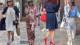 STUNNING OUTFITS FASHION TRENDS 2024 | MILAN SUMMER STREET STYLE 2024 & GO SHOPPING WALK