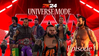 "Back to square one" WWE 2K24 Universe mode. Episode 1