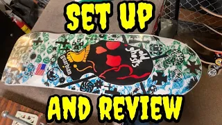 Old school skateboard set up and review