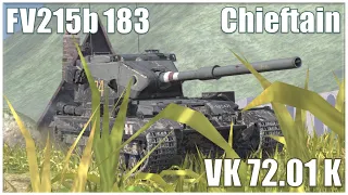 FV215b 183, VK 72.01 K & Chieftain MK.6 ● WoT Blitz