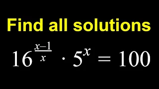 Solving A Challenging Exponential Equation