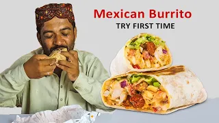 Tribal People Try Mexican Burrito