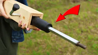 A unique device made from a car shock absorber!