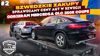 CENY AUT W SZWECJI ✅️ ODBIERAM MERCEDESA GLC 350 E COUPE ✅️ AUTA ZE SZWECJI