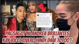 EBIDENSYA NA SCRIPTED LAMANG ANG PAGSAGOT NI ANDREA BRILLANTES KAY RICCI RIVERO