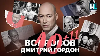 Дмитрий Гордон | 10 вопросов: Соловьев, Путин, Кадыров