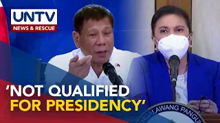 Malacañang, iginiit na hindi qualified si VP Robredo sa pagka-presidente