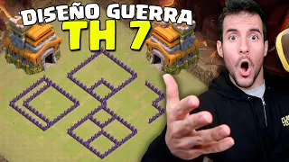 MEJOR DISEÑO GUERRA AYUNTAMIENTO 7 | CLASH OF CLANS