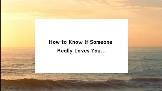 How to Know If Someone Really Loves You... #shorts #psychologyfacts #trending