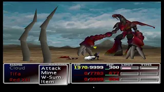 Final Fantasy VII Ruby WEAPON-EASY Strategy, Fight and Gold Chocobo