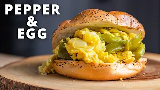 Italian Pepper and Egg Sandwich Recipe