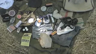 Наполнение сухарной сумки и вещевой сумки солдата Вермахта/Personal items in Wehrmacht soldier bags