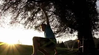 slacklining on a Gibbon Surferline