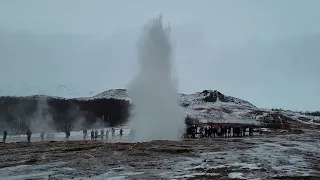 Geyser Doing it's Thing! Iceland - 2023