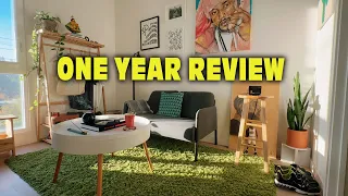 One Year Review of the IKEA GLOSTAD Loveseat