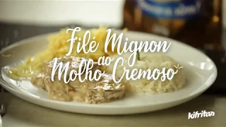 Filé Mignon ao Molho Cremoso - Kifritas Batata Palha