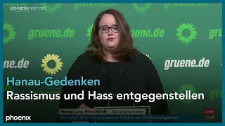 Bündnis 90/Die Grünen: Co-Parteichefin Ricarda Lang | Parteipressekonferenz | 19.02.24