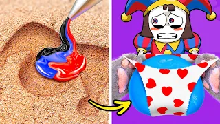 Fiz um circo digital na praia! 🤡💙 Melhores DIYs e Fidgets