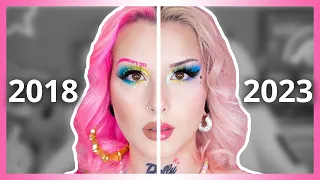 MON MAKEUP 2018 VS 2023 ♡