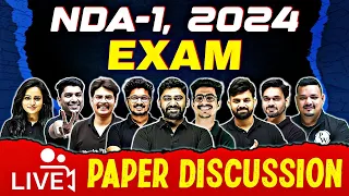 NDA-1, 2024 Exam Analysis 🔥🔥 | 🔴 Live Paper Discussion