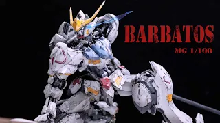 GUNDAM BARBATOS [MG 1/100], I made some battle damage, weathering and a snowscape.