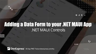Adding a Data Form to Your .NET MAUI App