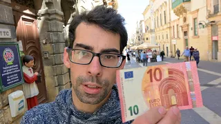 What Can € 10 Get You In  VALETTA ,MALTA?  BUDGET VIDEO FOR 1 WHOLE DAY!