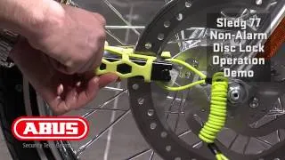 ABUS GRANIT SLEDG 77 WEB DISC LOCK Operational Demo