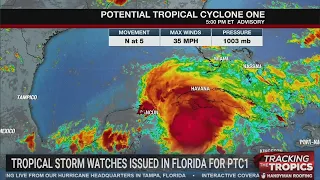 Tracking the Tropics: Tropical storm watch issued for parts of Florida