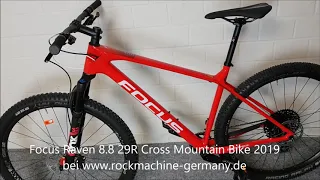 Focus Raven 8.8 29R Cross Carbon SRAM GX Fox 32 Rhythm Mountain Bike 2019