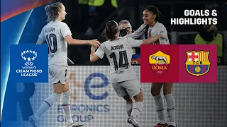 HIGHLIGHTS | AS Roma vs. FC Barcelona -- UEFA Women's Champions League 2022-23 (Español)