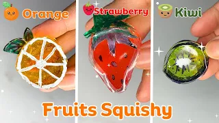 DIY Fruits 🍊🍓🥝 Squishy with Nano Tape! 💜 Part 2💜