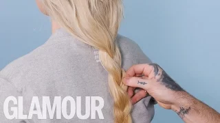 How to do a Margot Robbie Inspired Loose Braid | Beauty Clinic | Glamour UK