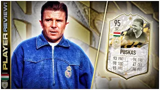 PRIME ICON MOMENTS 95 RATED FERENC PUSKAS PLAYER REVIEW - FIFA 22 ULTIMATE TEAM - GALLOPING MAJOR!!!