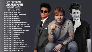 Bruno Mars, Charlie Puth, Ed Sheeran Greatest Hits Full Album | Best Pop Songs 2021