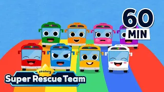 Color Bus + Nursery Rhymes & Kids Songs🌈 | Bus Songs | Pinkfong Super Rescue Team