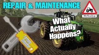 A Guide to... REPAIR & MAINTENANCE (What Actually Happens?) Farming Simulator 19, PS4, Assistance!