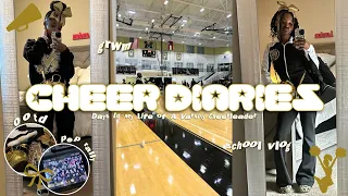 CHEER DIARIES: DAYS IN MY LIFE AS A VARSITY CHEERLEADER | grwm, school vlog , pep rally and etc |