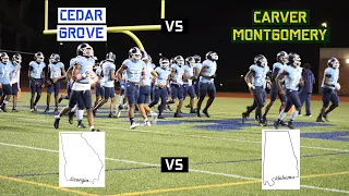 GEORGIA VS ALABAMA HS FOOTBALL!! (Cedar Grove vs Carver Montgomery Highlights)