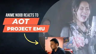 Anime Noob reacts to Hiroyuki Sawano / Project【emU】 “Attack on Titan” suite