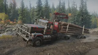 SnowRunner PHASE 3 - LOGGING! Transport footage