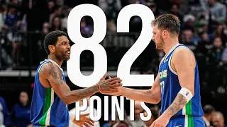 82 POINTS! Every bucket from Kyrie Irving and Luka Doncic vs the 76ers