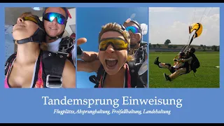 Einweisungsvideo Tandemsprung Gäste - fallschirmsprung-tandem.de