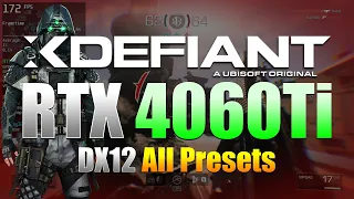XDEFIANT  | 1080p | All Presets | RTX 4060Ti 8GB, R7 5700X, 32GB RAM, NVMe Gen 4