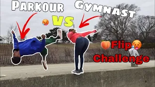 PARKOUR VS GYMNAST | FLIP CHALLENGE !